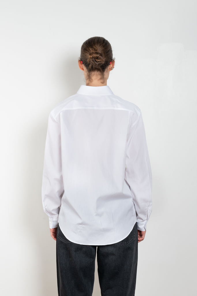 The Zoe Shirt by Flore Flore is a oversized shirt with a single front pocket.