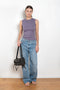 The Esme Tank by Flore Flore is a fitted crew neck tank top with a double stitched cut-off seam on the back