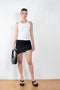 The Veroia Skirt by GAUGE81 is a draped mini skirt in a soft modal jersey