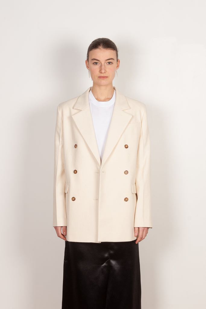 gorak blazer rice ivory loulou studio