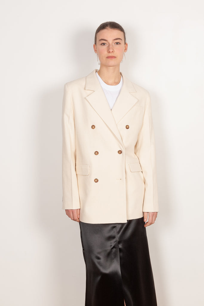 gorak blazer rice ivory loulou studio