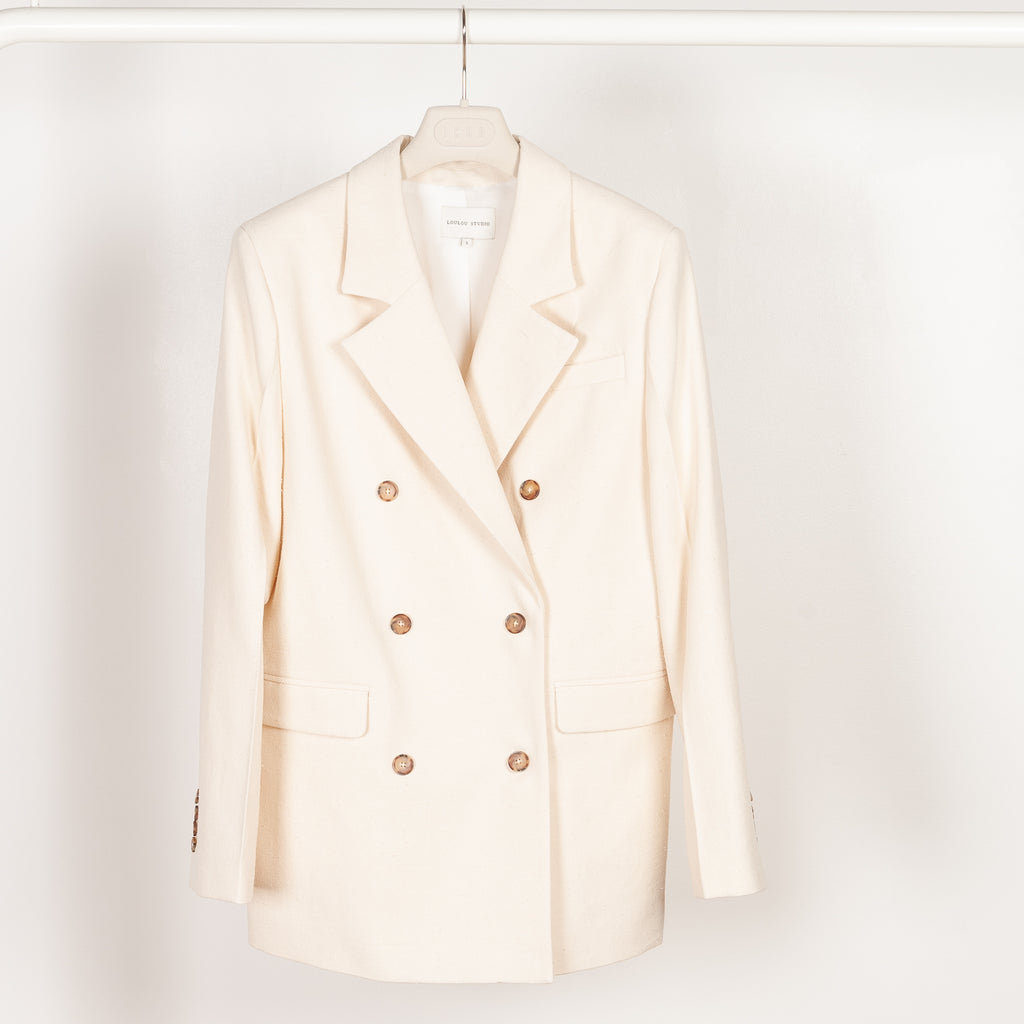 gorak blazer rice ivory loulou studio