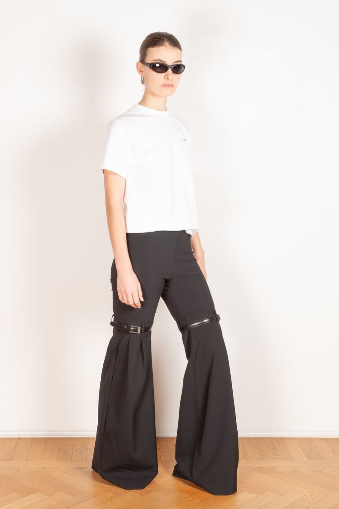 hybrid flare trousers black coperni