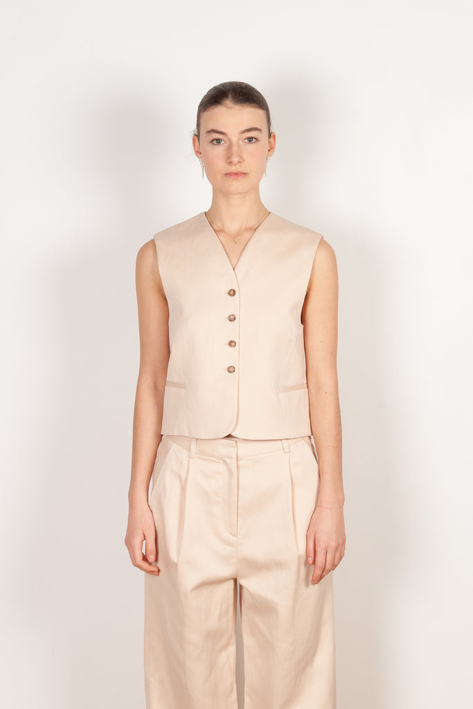 iba vest cream rose loulou studio