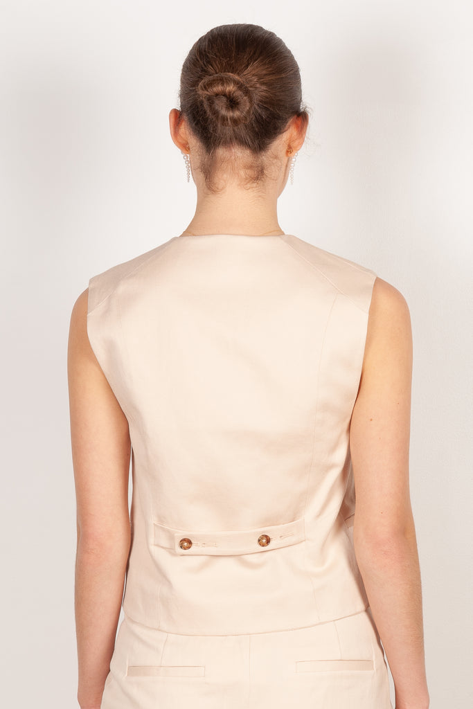 iba vest cream rose loulou studio