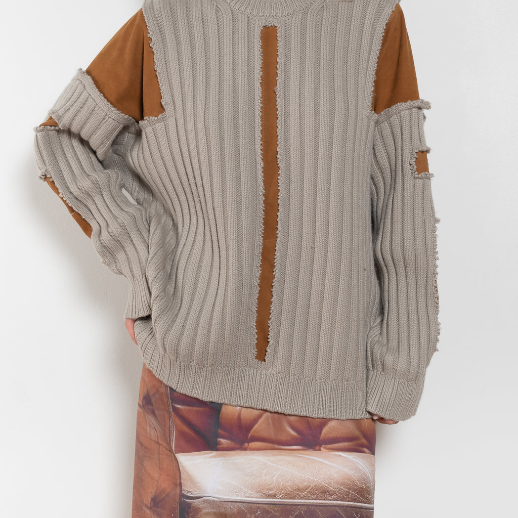 julie kegels katch leather sweatshirt