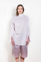 The Celeste Reversed Shirt by Julie Kegels is a inverted mens shirt with strings in the sleeves