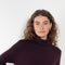 The Ailina Dress by LISA YANG is a fine knit cashmere maxi dress with a turtle neck