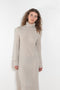 The Ailina Dress by LISA YANG is a fine knit cashmere maxi dress with a turtle neck