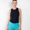 The Cameron Top by Lisa Yang is a buttoned top in a fine draped ribbed cashmere