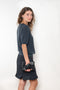The Cecelia Pointelle Sweater by Lisa Yang is a fine knit cashmere top with a round neck and pointelle detailing