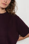 The Cila Tee by LISA YANG is a fine knit cashmere t-shirt with a classic round neck and rolled trim edges