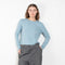 The Ida Sweater by Lisa Yang is a fine 12gg cashmere knit with a round neck and rolled edges