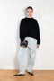 The Karine Sweater by Lisa Yang is a 5 gauge cashmere plain knit with a relaxed, cropped and boxy fit