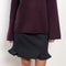 The Kristy Sweater by Lisa Yang is a 5 gauge cashmere relaxed knit with a longline silhouette and crewneck crafted in a heavy knit cashmere with a textured hand feel