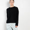 The Lova Sweater by Lisa Yang is a round neck sweater in a relaxed fit in a soft textured cashmere silk blend