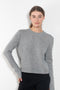 The Mira Sweater by Lisa Yang is a round neck sweater in a soft textured cashmere silk blend with a light and lofty hand feel