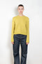 The Mira Sweater by Lisa Yang is a round neck sweater with a fitted silhouette in a soft textured cashmere silk