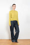 The Mira Sweater by Lisa Yang is a round neck sweater with a fitted silhouette in a soft textured cashmere silk