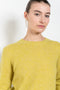 The Mira Sweater by Lisa Yang is a round neck sweater with a fitted silhouette in a soft textured cashmere silk