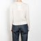 The Mira Sweater by Lisa Yang is a round neck sweater with a fitted silhouette in a soft textured cashmere silk