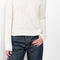 The Mira Sweater by Lisa Yang is a round neck sweater with a fitted silhouette in a soft textured cashmere silk