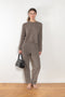 The Mira Sweater by Lisa Yang is a round neck sweater in a soft textured cashmere silk blend with a light and lofty hand feel