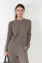 The Mira Sweater by Lisa Yang is a round neck sweater in a soft textured cashmere silk blend with a light and lofty hand feel