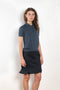 The Nai Tshirt by LISA YANG is a fine knit cashmere polo shirt with short sleeves