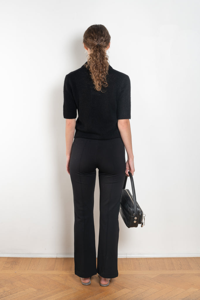 The Masy Polo Sweater by Lisa Yang is a polo sweater with a relaxed fit in a soft textured cashmere silk blend
