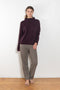 The Symone Trousers by Lisa Yang is a fine knit cashmere trouser with an elastic waistband an a long tapered leg