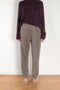The Symone Trousers by Lisa Yang is a fine knit cashmere trouser with an elastic waistband an a long tapered leg