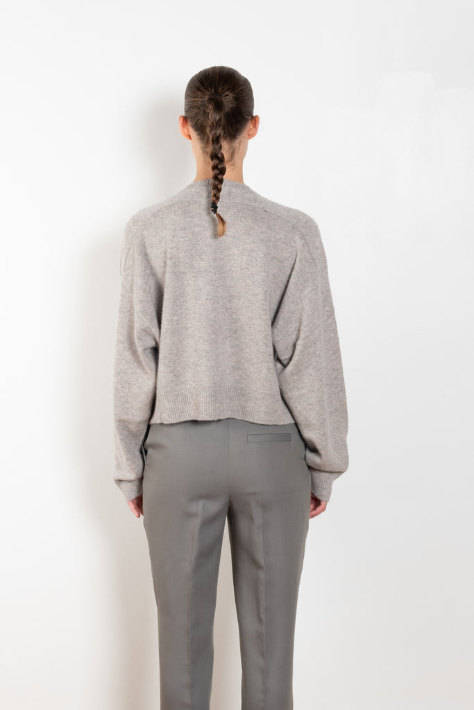 The Anzor Sweater by Loulou Studio has a slightly cropped ample fit with dropped shoulders