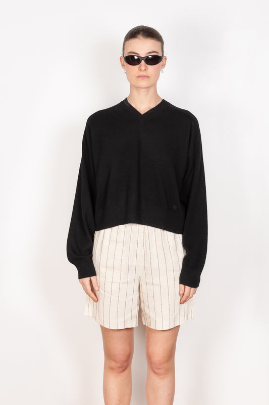 The Emsalo V-Neck Sweater by Loulou Studio is a v-neck pullover