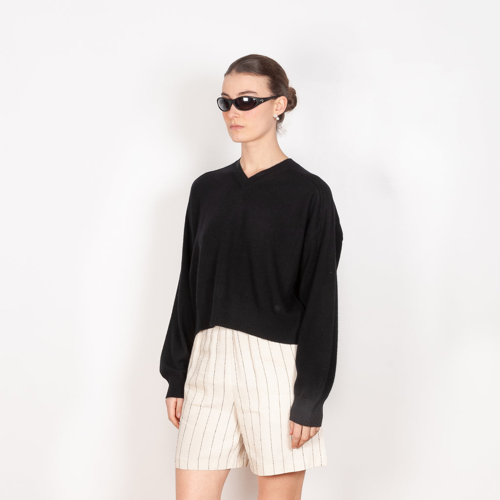 The Emsalo V-Neck Sweater by Loulou Studio is a v-neck pullover