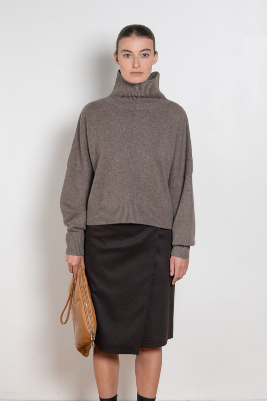 loulou de saison luke stand collar sweater