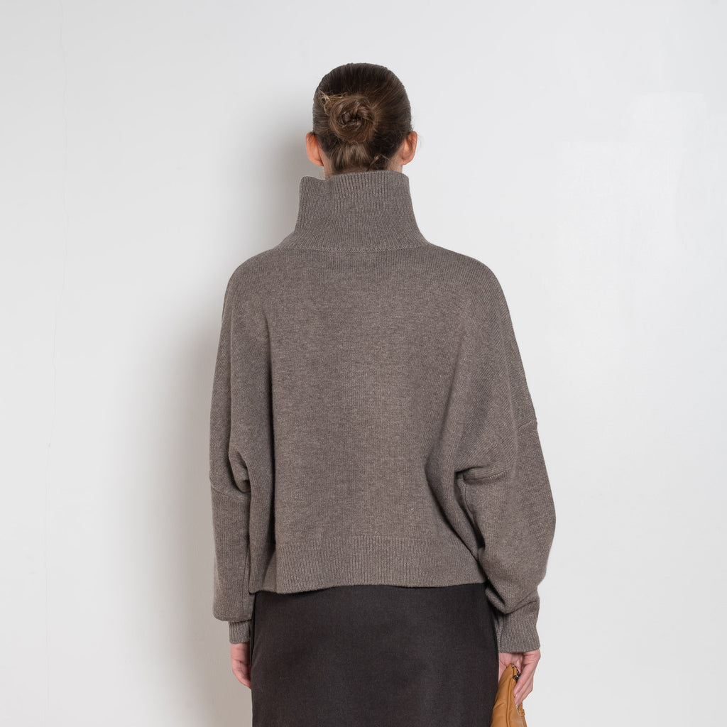 loulou de saison luke stand collar sweater