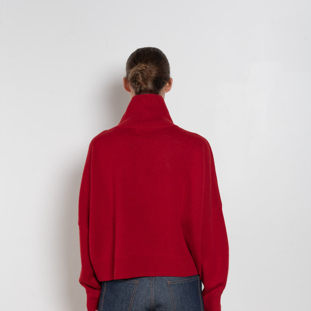 loulou de saison luke stand collar sweater