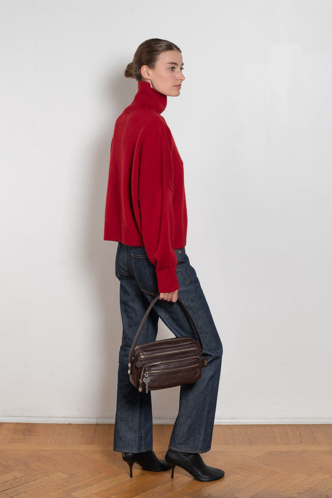 loulou de saison luke stand collar sweater