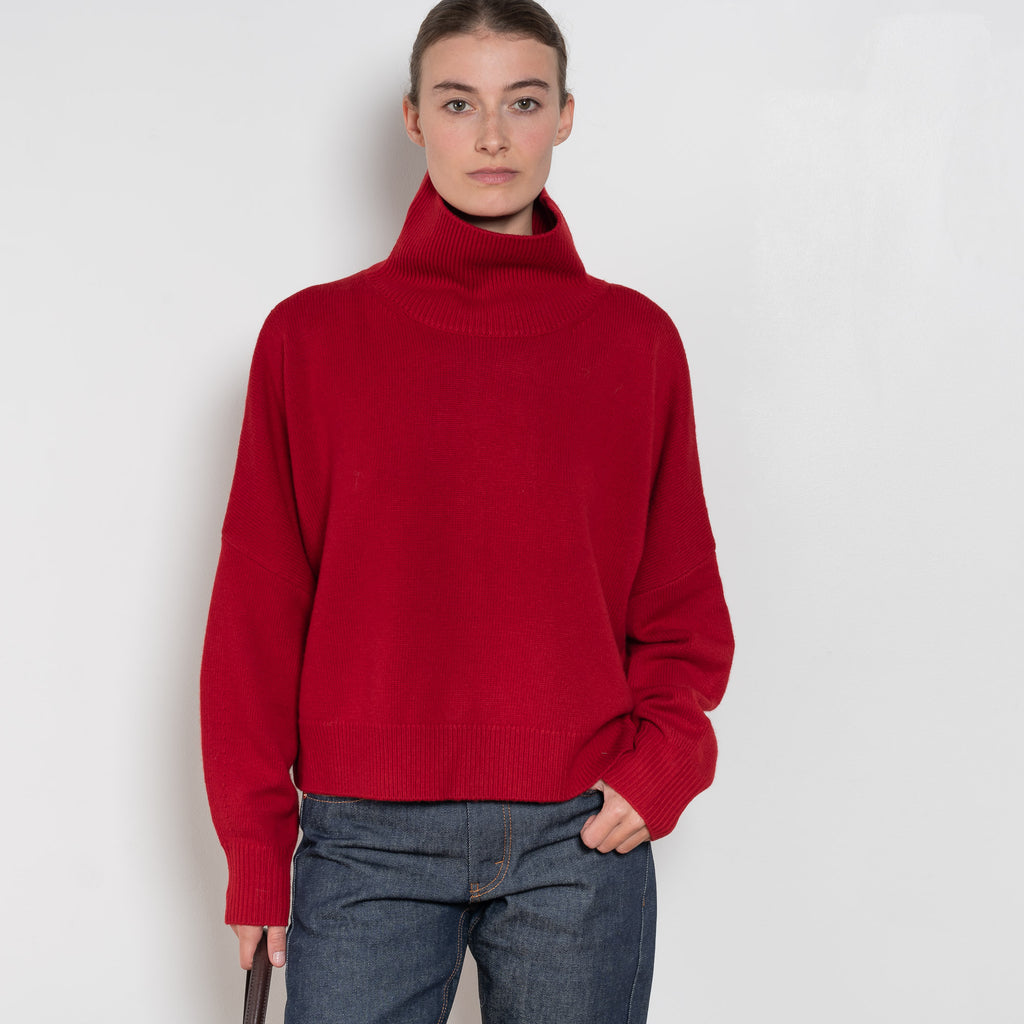 loulou de saison luke stand collar sweater