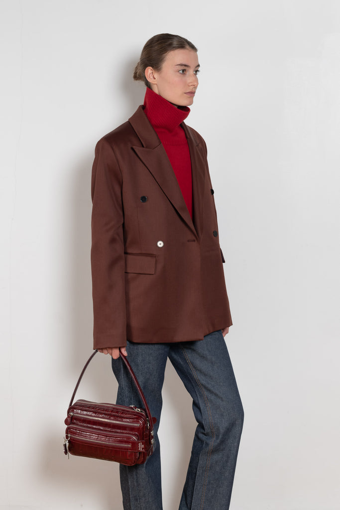loulou de saison luke stand collar sweater