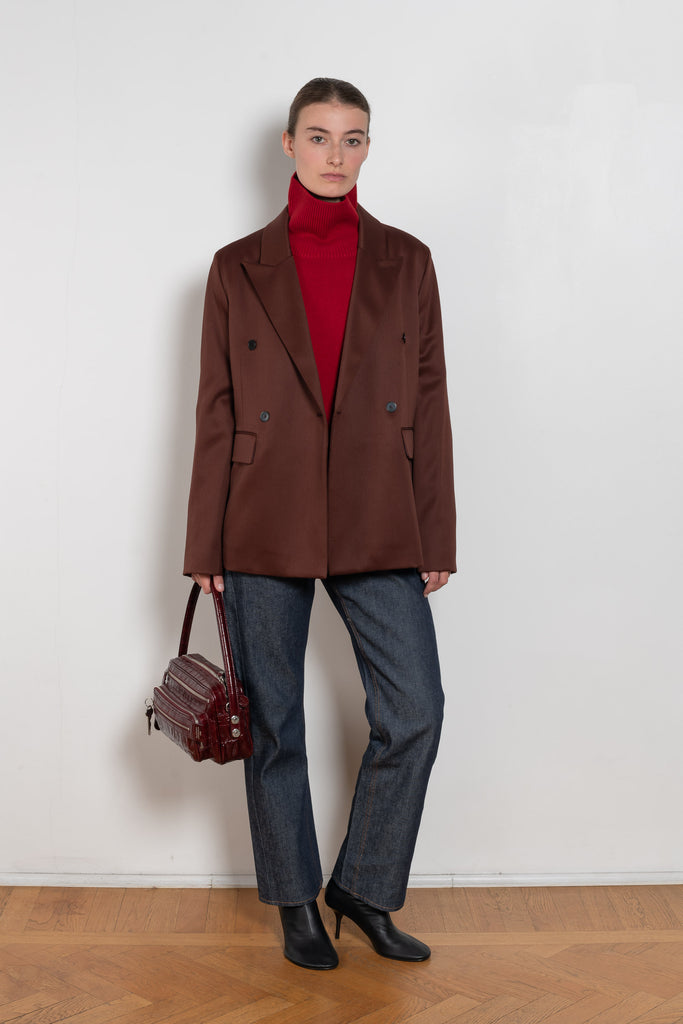 loulou de saison luke stand collar sweater