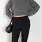 The Malka Trouser by Loulou Studio is a slightly fitted trouser with a low waistband