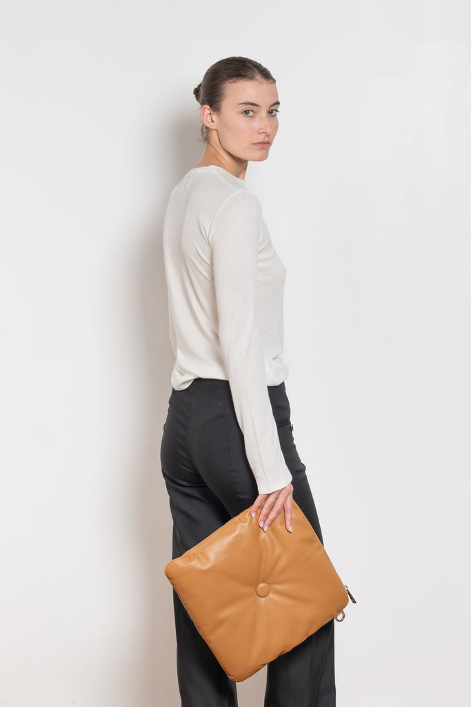 loulou de saison ortigia rib tee ecru