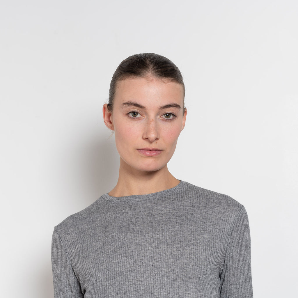 loulou de saison ortigia rib tee grey