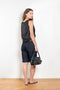The Remy Top by Loulou Studio is a cotton silk twill top with a drape knot detail on the shoulders