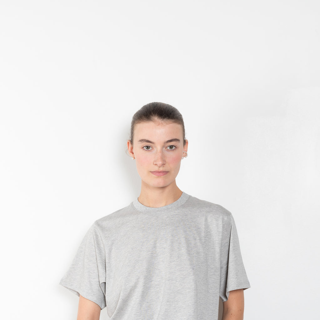 The Telanto Tee by Loulou Studio is a loose round neck t-shirt in a beautiful superior pima cotton