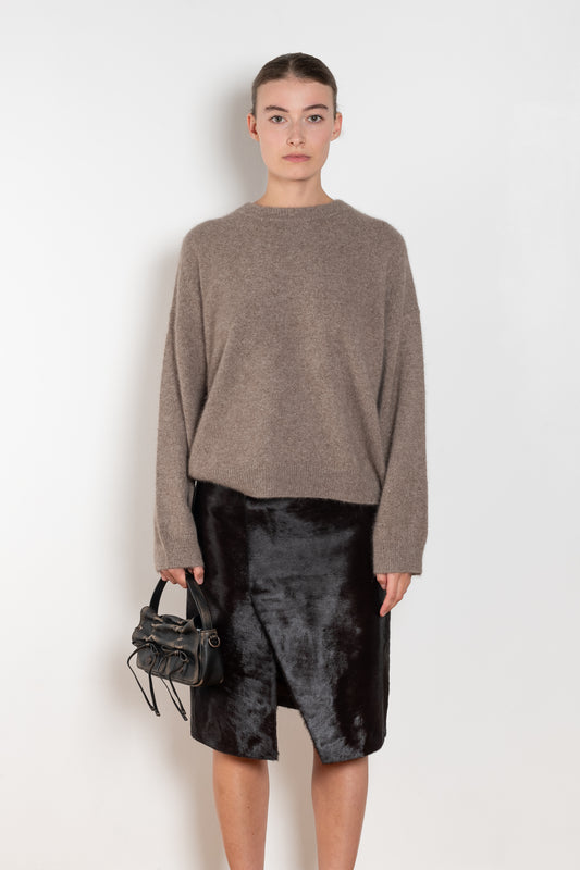 The Tristan Sweater by Loulou Studio is a sweater with a relaxed fit in a soft yak and wool blend