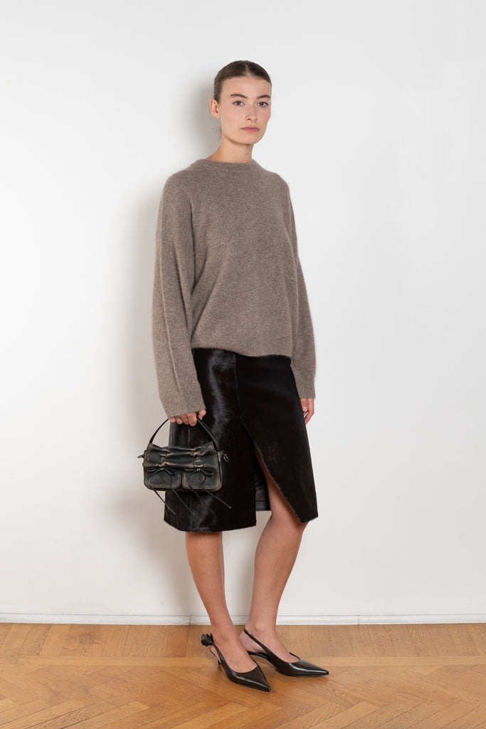 The Tristan Sweater by Loulou Studio is a sweater with a relaxed fit in a soft yak and wool blend