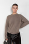 The Tristan Sweater by Loulou Studio is a sweater with a relaxed fit in a soft yak and wool blend